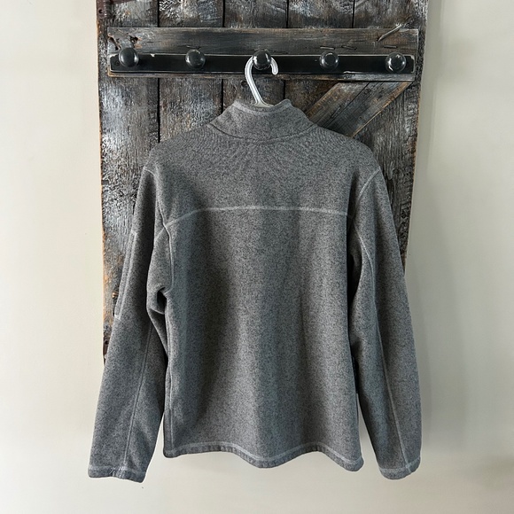 Men's The North Face Half Zipper Fleece Grey - Picture 2 of 3